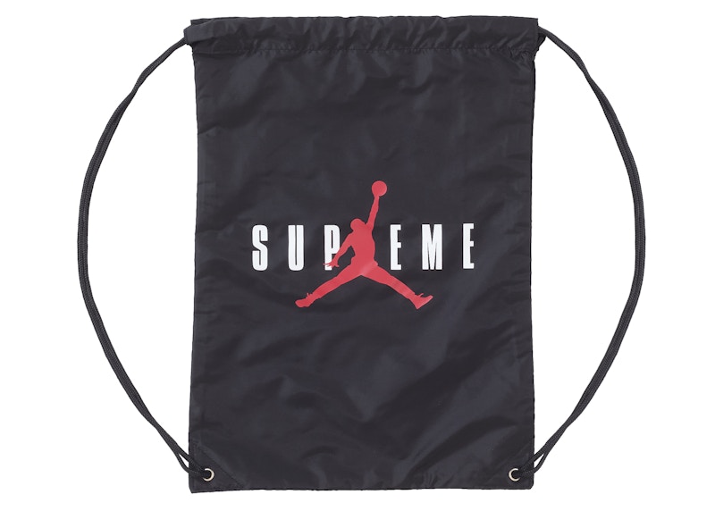 Supreme Jordan Drawstring Bag Black - FW24 - US