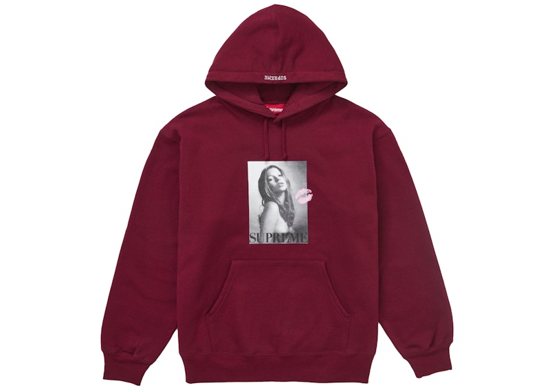 Supreme Kate Moss Hooded Sweatshirt Cardinal Men's - FW24 - US
