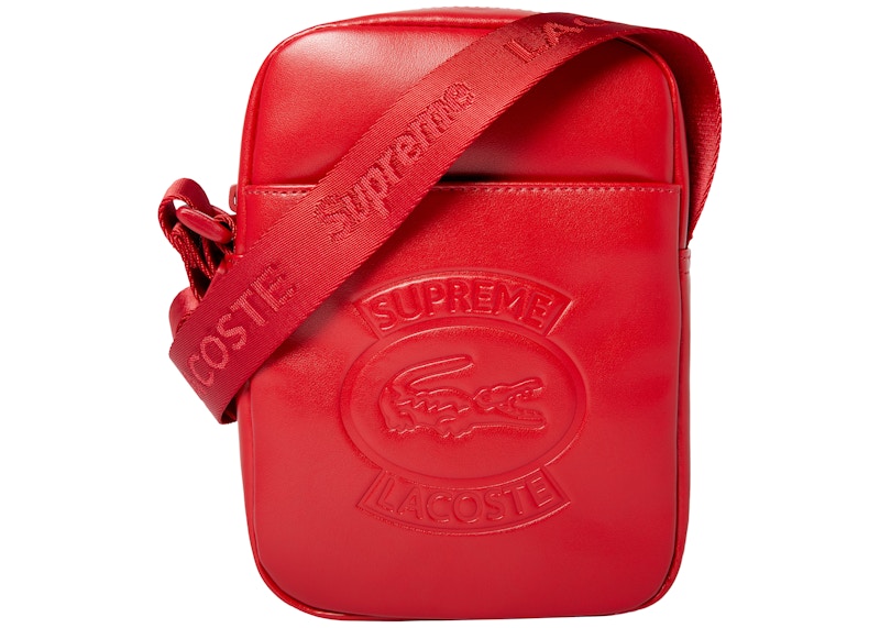 Supreme LACOSTE Shoulder Bag Red - SS18 - US