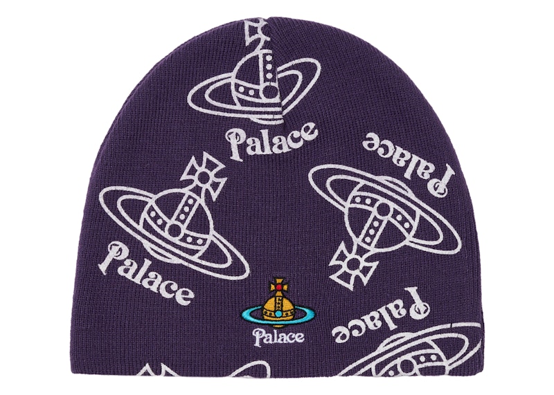 Palace x Vivienne Westwood Jersey Beanie Purple - FW24 - US