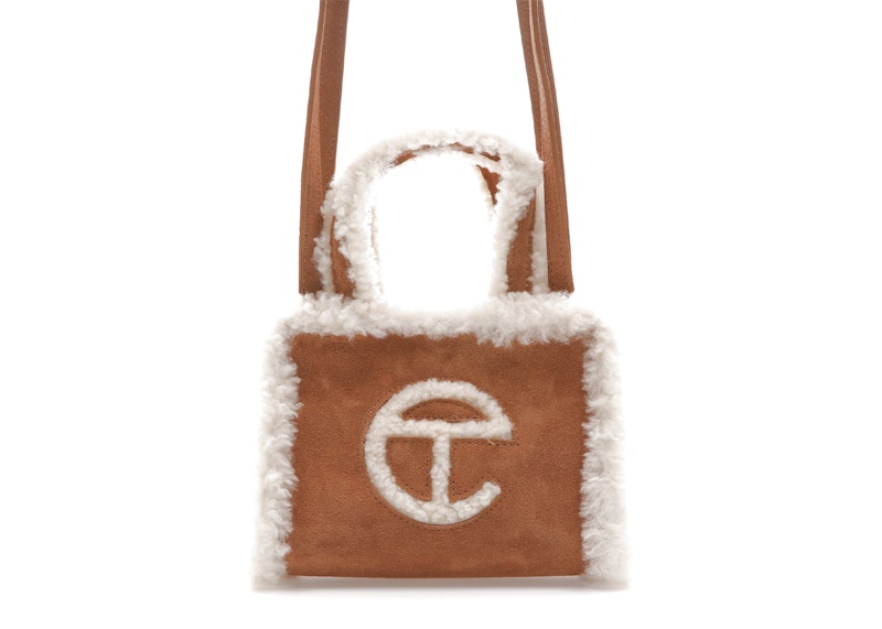 Telfar x UGG Shopping Bag Small Chestnut in Shearling - US