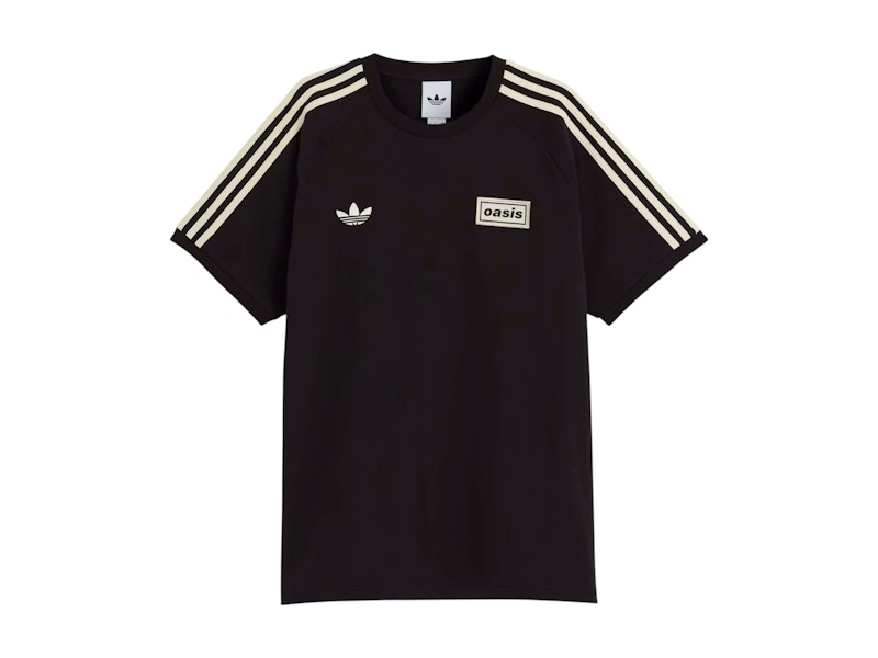 adidas x Oasis Tour 3-Stripes T-Shirt Black Men's - SS25 - US