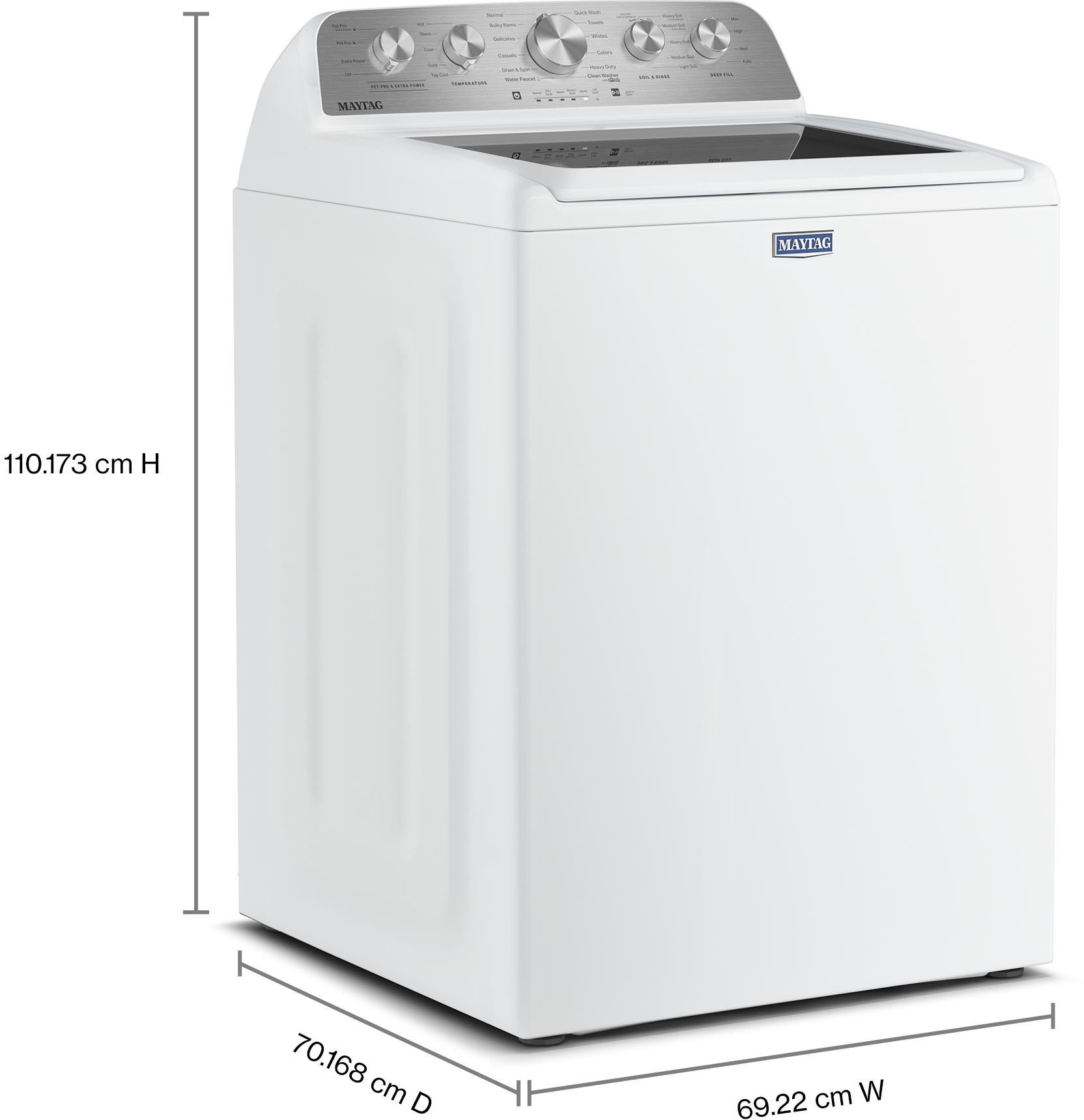 Maytag MTW5600RW 4.8 Cu. Ft Top Load Washer White | Plesser's