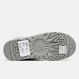 Женские зимние UGG Classic Mini Grey, серые замшевые угги классик