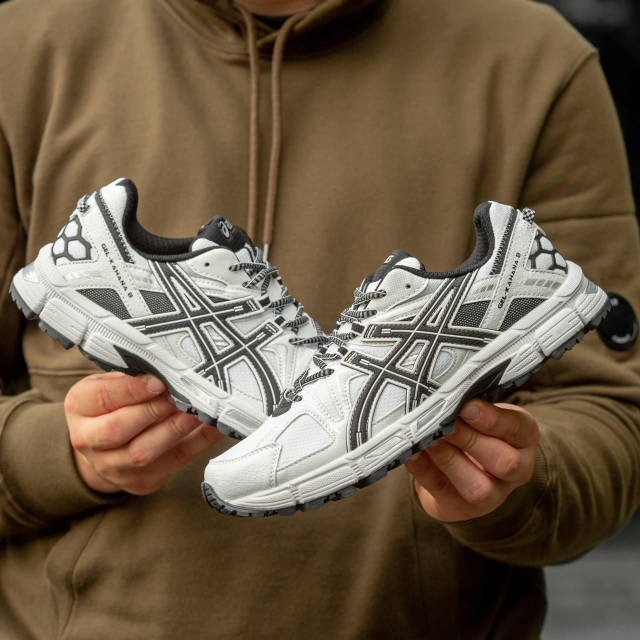 Кроссовки женские белые Asics Gel Kahana 8 White Black (12868