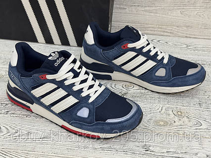 Кросівки Adidas ZX 750 Адідас Класичні Сині. Взуття на осінь