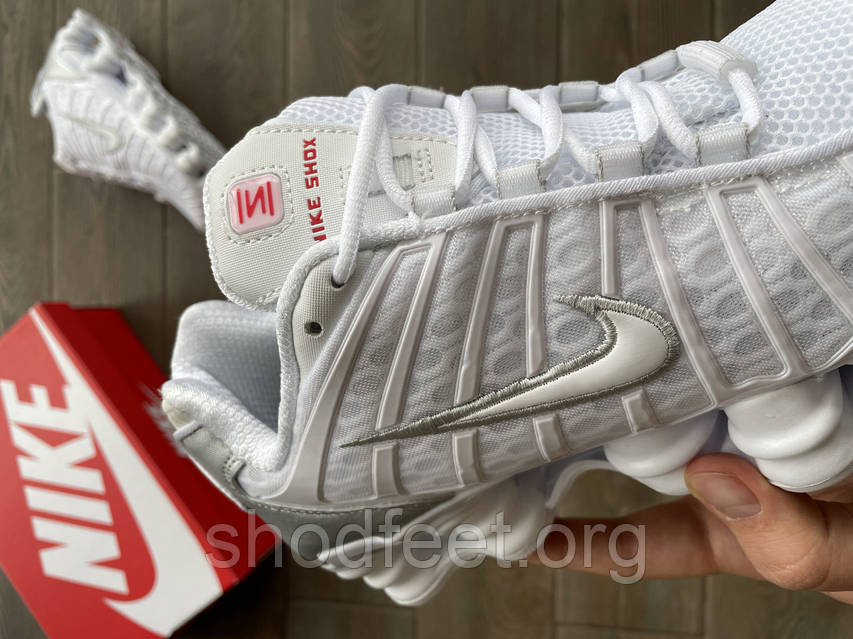 Подростковые кроссовки Nike Shox TL White белые, цена: 2795
