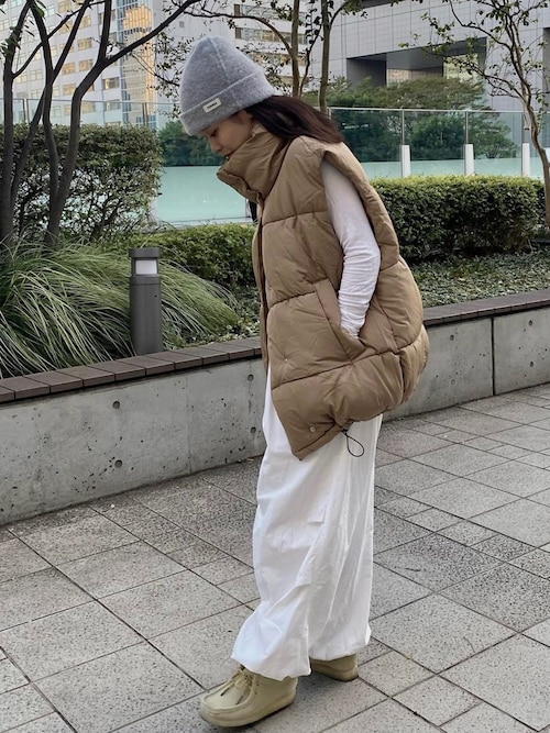 moment+さんのダウンベストを使ったコーディネート - ZOZOTOWN