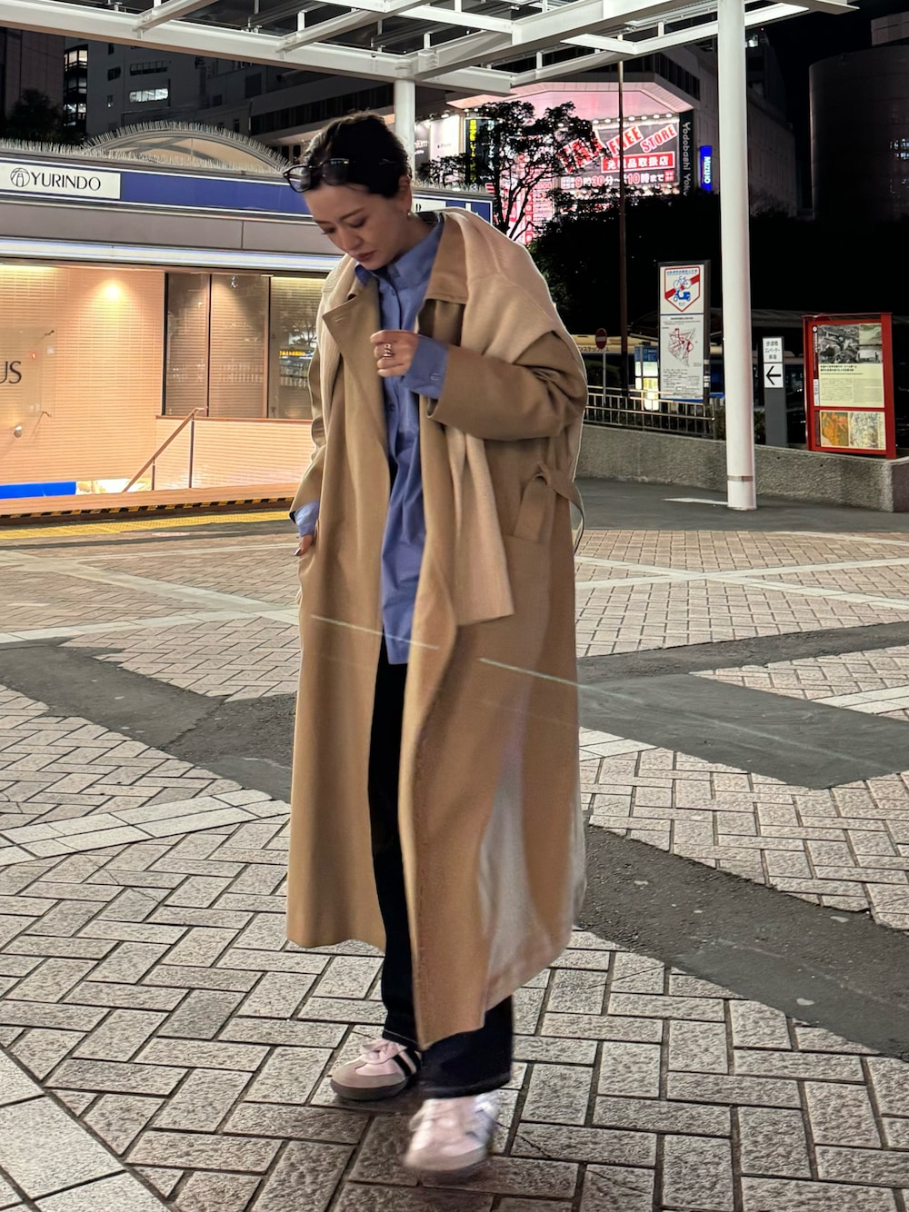RIM.ARK（リムアーク）の「Over size maxi coat（トレンチコート