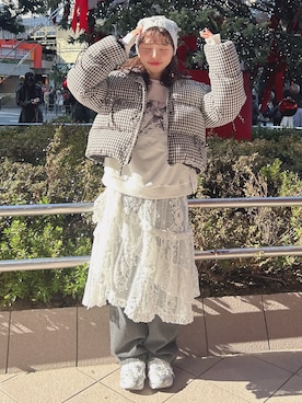 flowerレースエプロンを使った人気ファッションコーディネート - WEAR