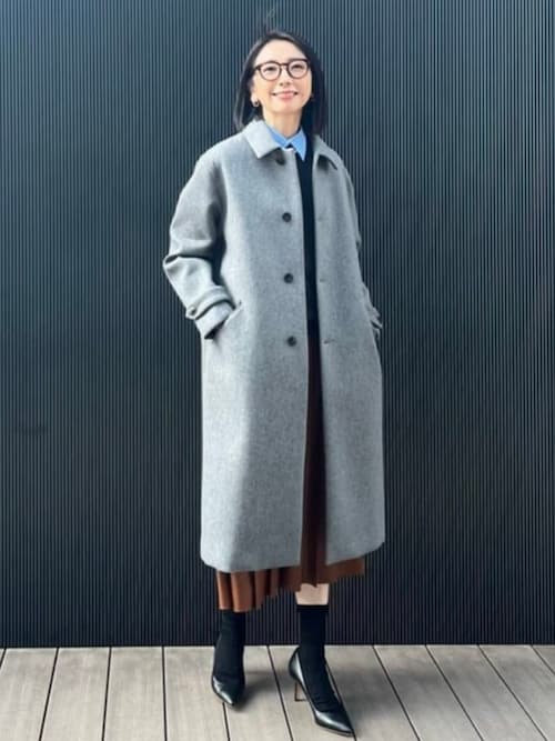 セール】AK+1 / ボンディング コート（ステンカラーコート）｜Demi