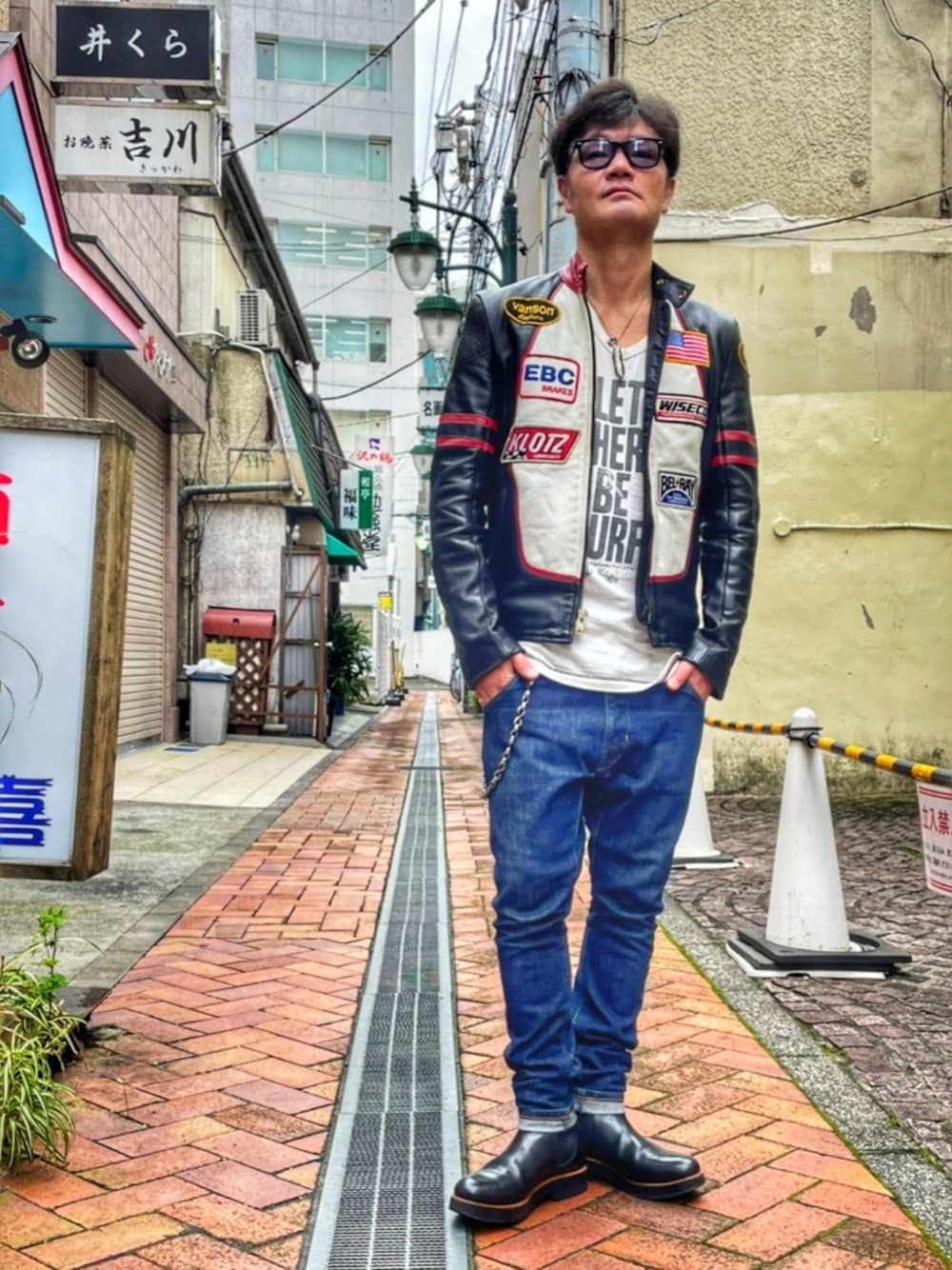 KOH｜VANSONのライダースジャケットを使ったコーディネート - WEAR