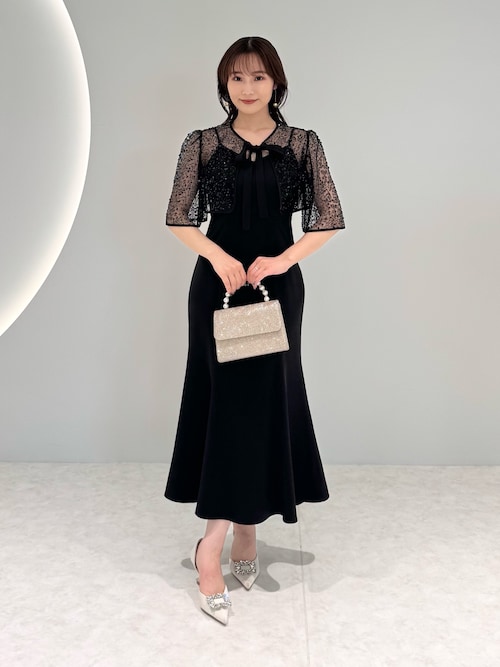 LEJA】スパンコールビジューボレロマーメイドドレスワンピース2点
