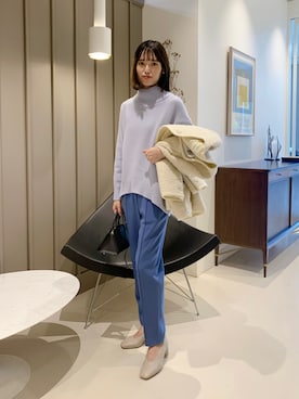 Demi-Luxe BEAMS / カラミツイード トリミング コートを使った人気