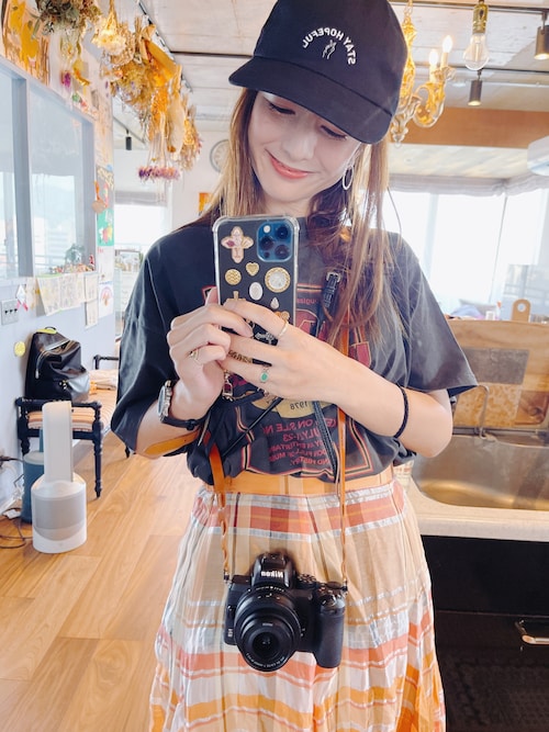 セール】SHEER CHECK FLARE SKIRT（スカート）｜Ameri（アメリ）の