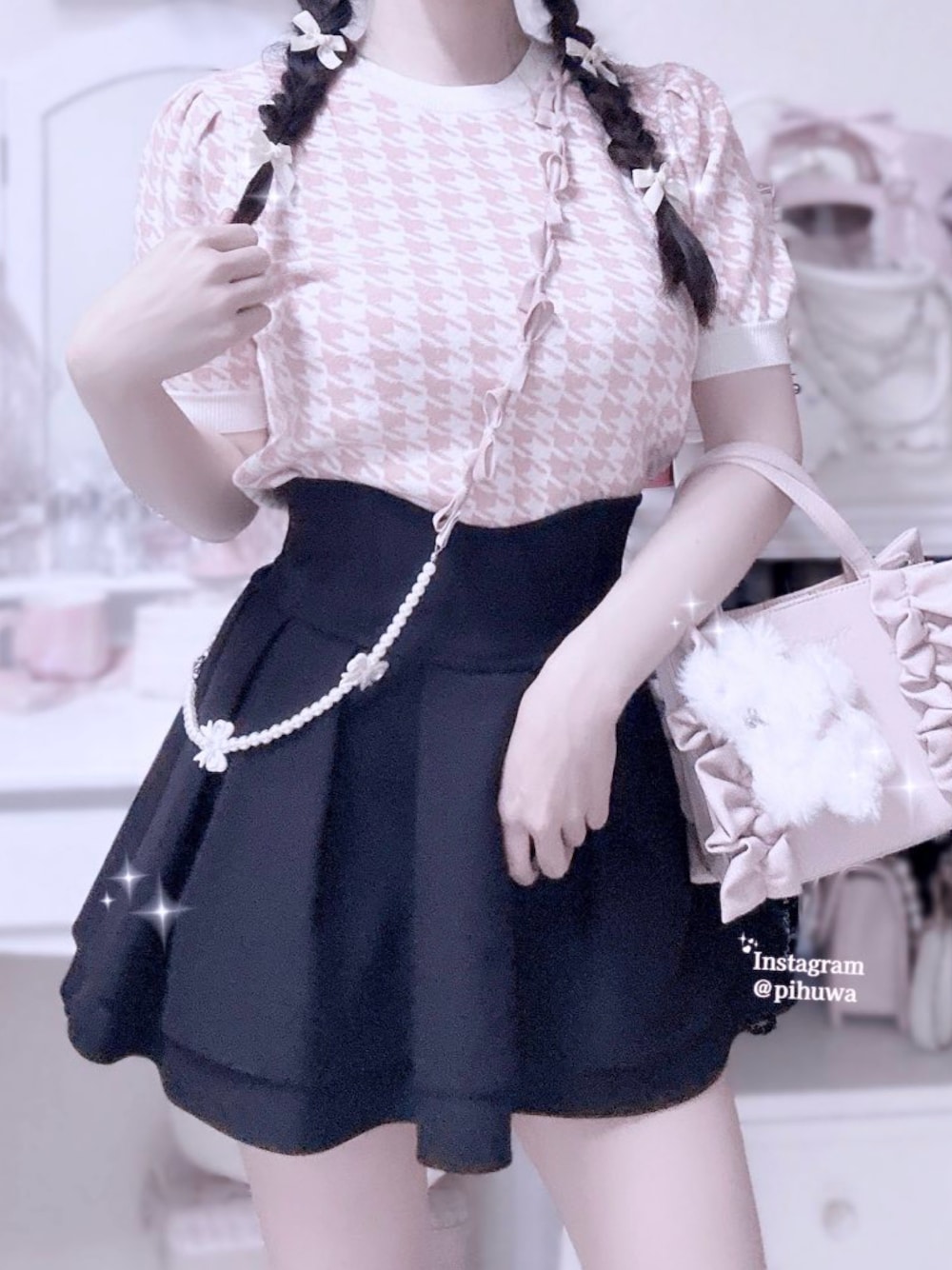 羽乃ぴふわ(インスタ見に来てね🎀)｜ミシェルマカロンのトップスを使っ