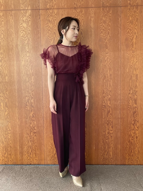 セール】【WEB限定】LADYチュールドッキングコンビネゾン（パンツ