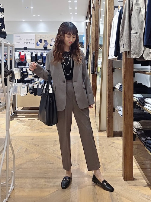 ウツクシルエットノーカラージャケット/581021（ノーカラージャケット