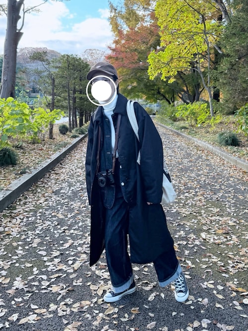 セール】婦人 木の実から作ったカポック混中わたステンカラーコート