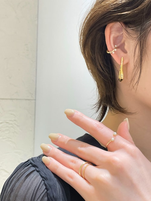 レイヤード] K10YG コンケイブ リング（リング）｜ete（エテ）の