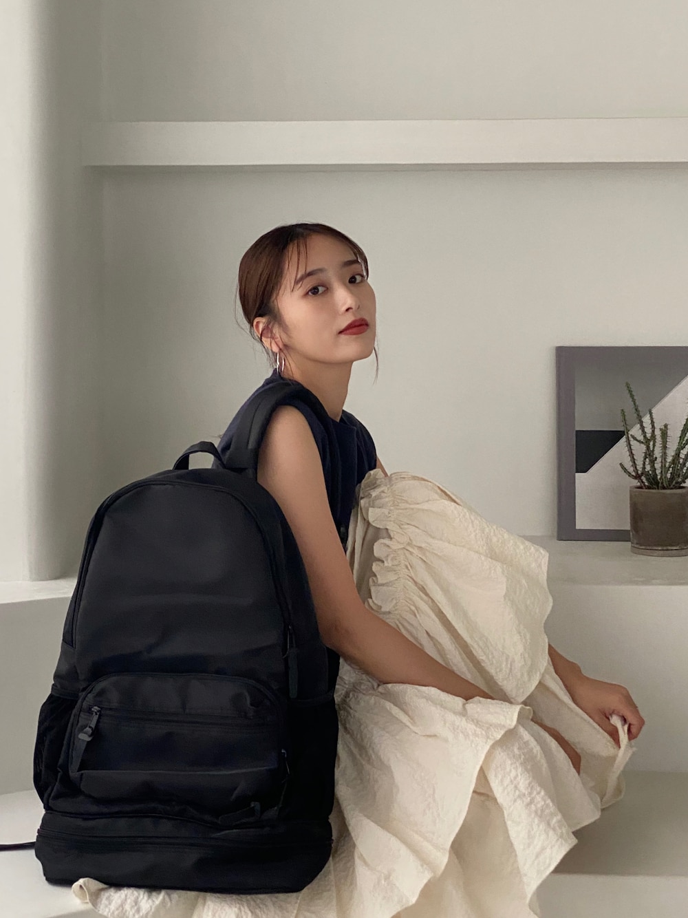 AJUGA.（アジュガ）の「New マザーズリュック Black【AJUGA.original