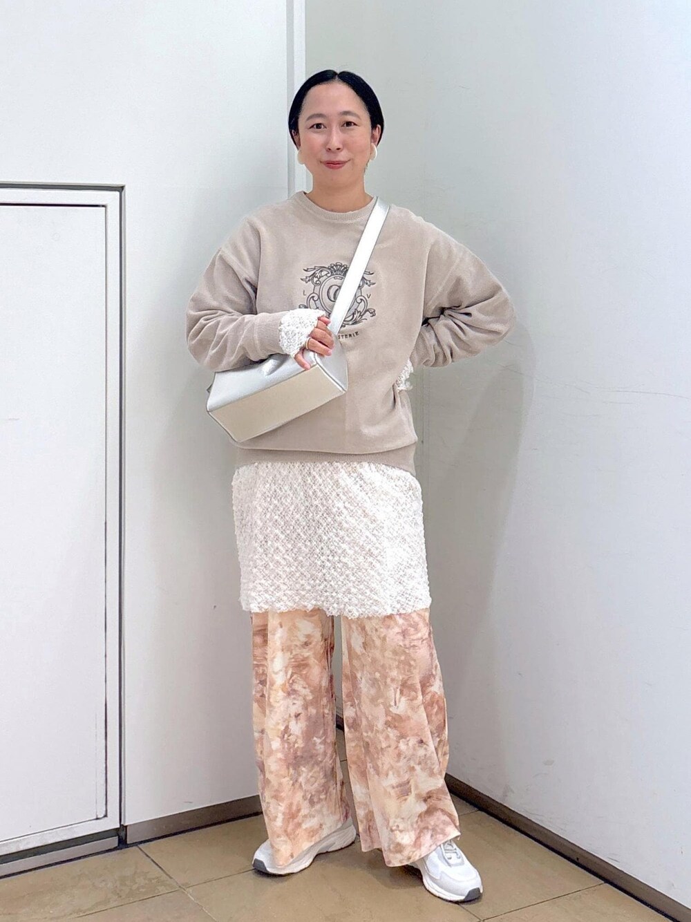 エンブロイダリースウェット-CreamyCotton /クリーミーコットン-を使っ