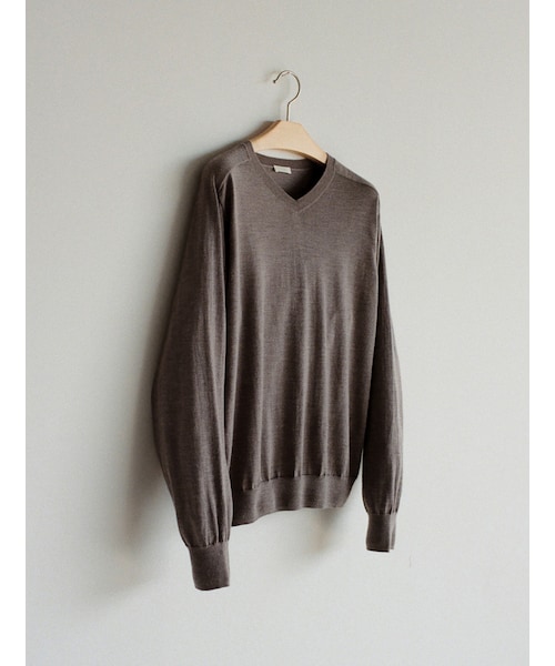 LIDNM（リドム）の「W/Si/Ca 18G V Neck Knit（ニット/セーター）」 - WEAR