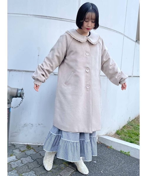 merry jenny（メリージェニー）の「ベロアフリルカラーコート（その他