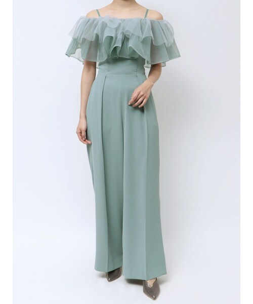 LAGUNAMOON（ラグナムーン）の「LADYチュールカラーベアパンツドレス