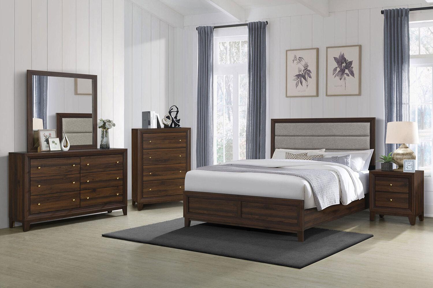 COASTER Welsley 5-piece Queen Bedroom Set Walnut 223441QS5