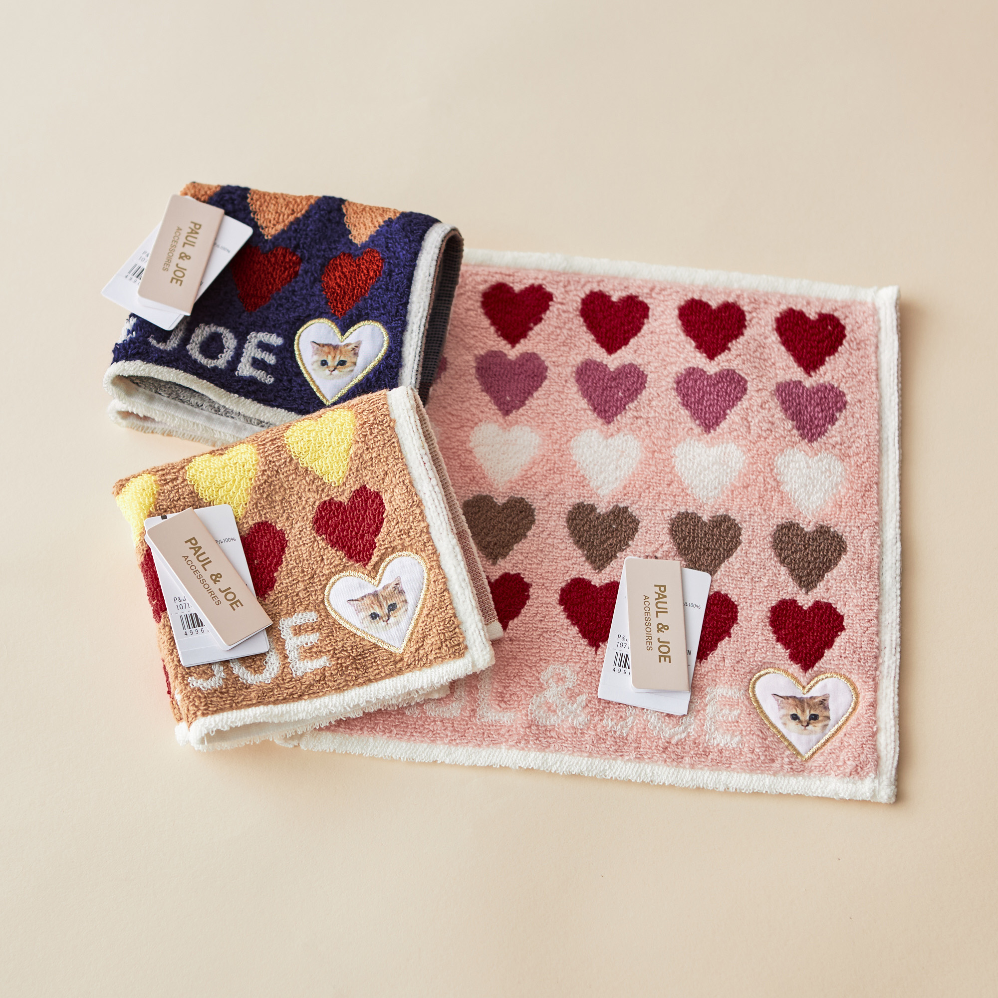 ヌネット ハートタオルハンカチ | PAUL ＆ JOE（ポール＆ジョー） TANP