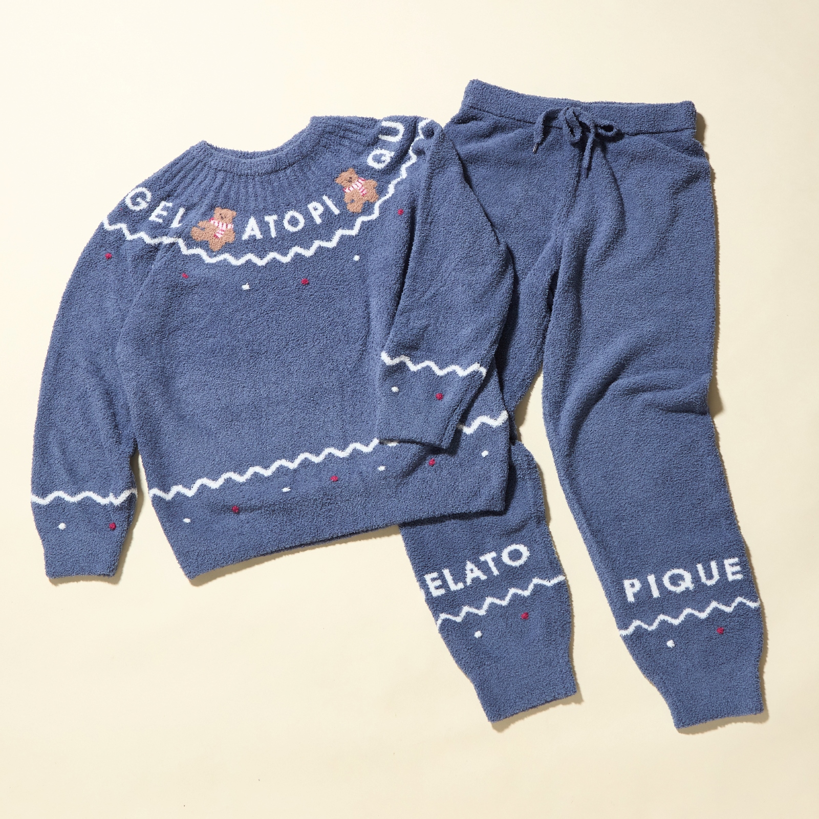 WOMEN】【HOLIDAY】ノルディックプルオーバー＆ロングパンツ | gelato