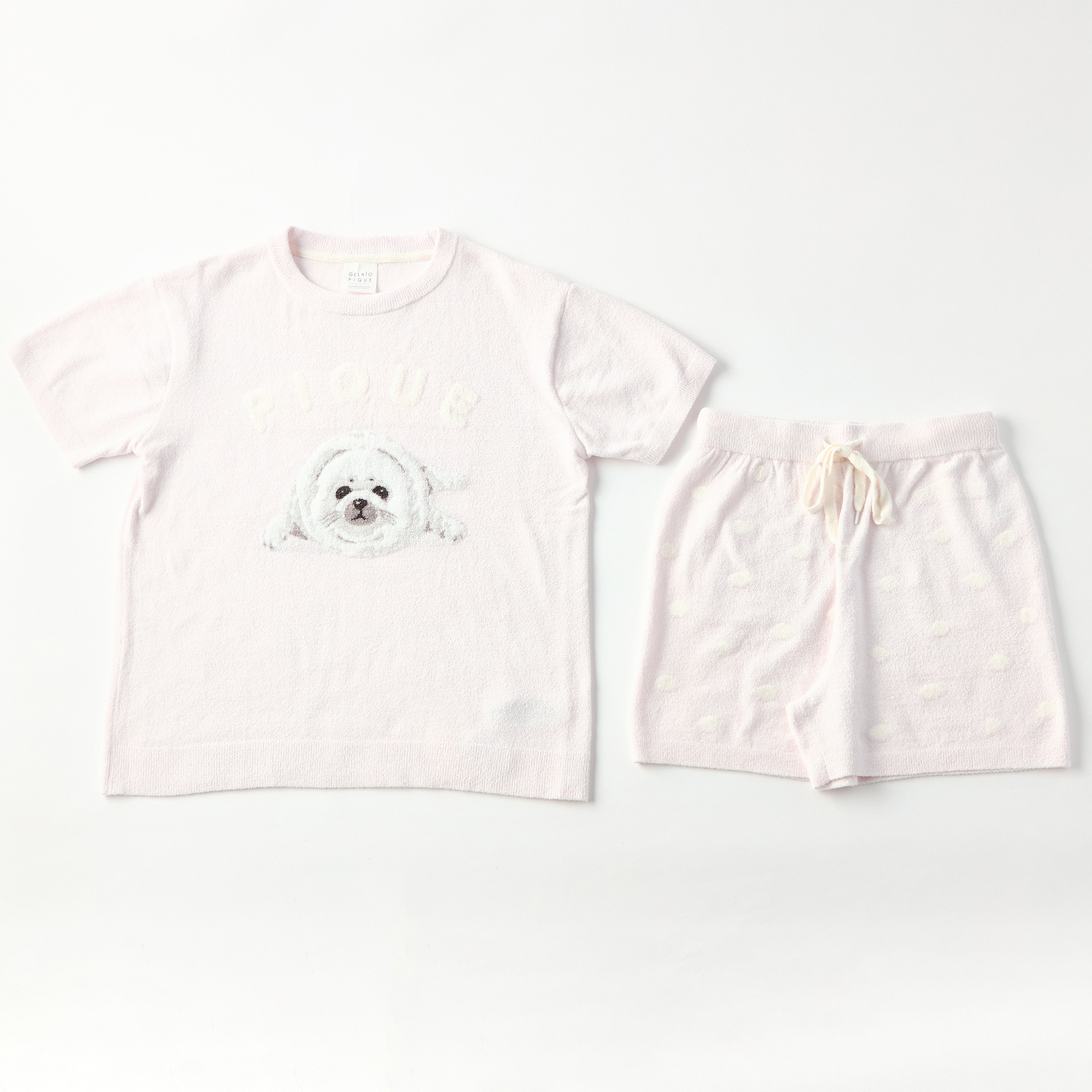 WOMEN】あざらしJQDプルオーバー&ショートパンツセット | gelato pique