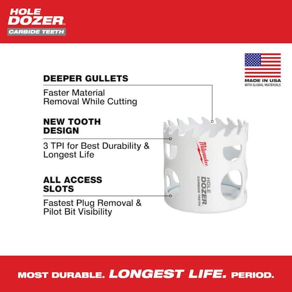 Milwaukee 6 in. Carbide Hole Dozer Saw 49-56-0749 - The Home Depot