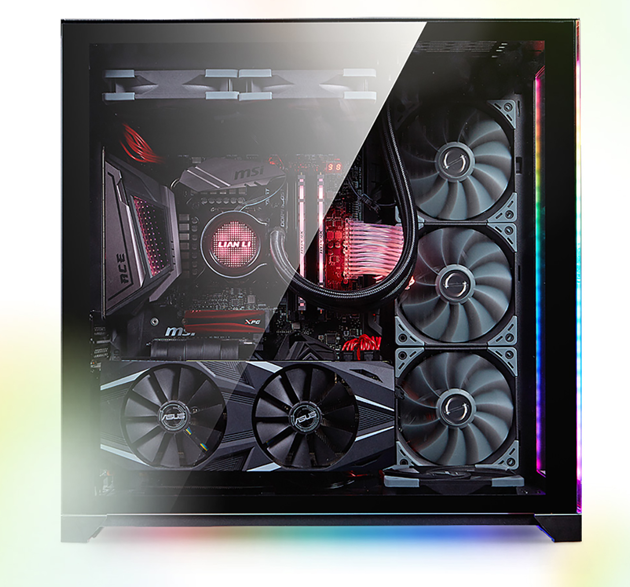 LIAN LI PC-O11 Dynamic Razer Edition Black Tempered Glass on the