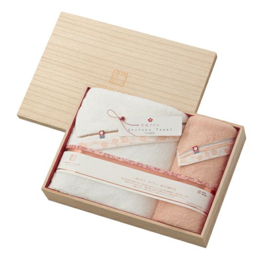 今治謹製 至福タオル 木箱入り バスタオル1枚・フェイスタオル1枚