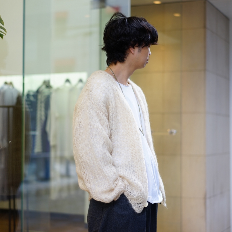UNUSED (アンユーズド) 24AW Collection の新作、Mohair Knit Cardigan