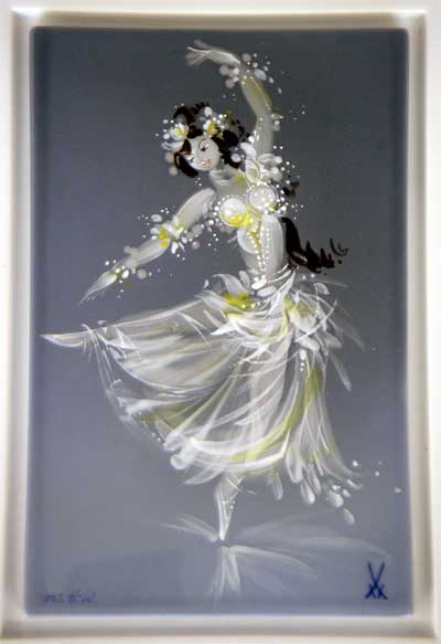 マイセン アラビアンアイト千夜一夜 美しい陶板画 プラーク | ユーロ