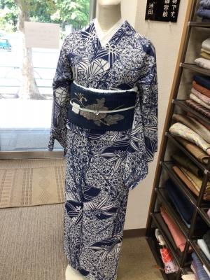 絹紅梅の夏着物 | 時代布池田ブログ