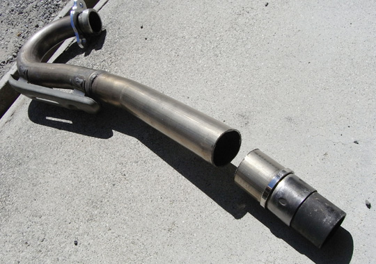 DトラッカーにCRF250マフラー流用（その2） | ///NMR Blog///日本