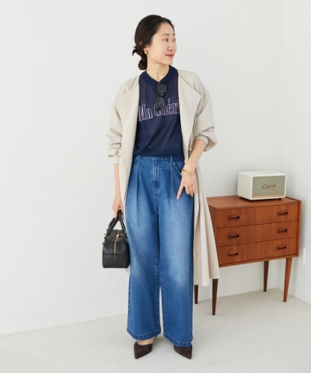 手洗い可能》タンブラーオックスロングブルゾンコート/le.coeur blanc