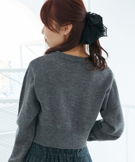 取り外し襟付きニットカーデ/MAJESTIC LEGON(マジェスティックレゴン