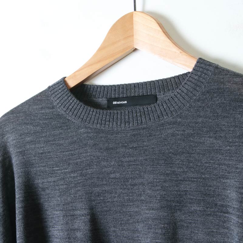 08sircus (ゼロエイトサーカス) 2way neck layered sweater / 2way