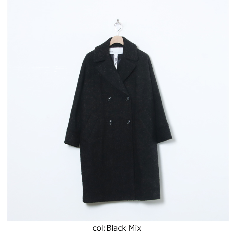 TICCA (ティッカ) ミックスツイードテントコート