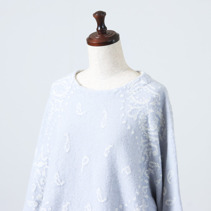 unfil (アンフィル) royal baby alpaca bandana-pattern sweater