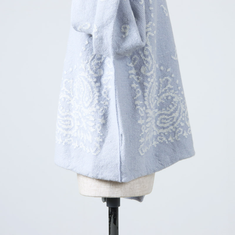 unfil (アンフィル) royal baby alpaca bandana-pattern sweater