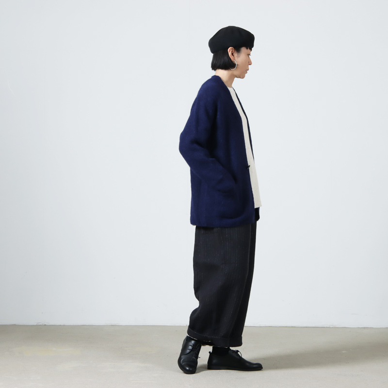 Vlas blomme (ヴラスブラム) ポケット付カーディガン