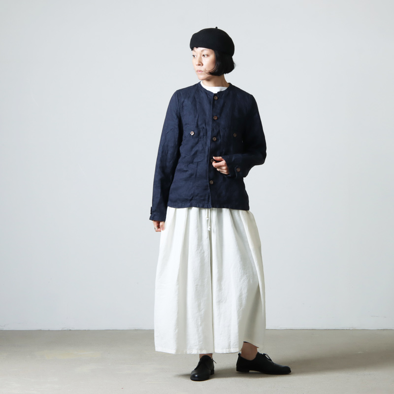 Vlas blomme (ヴラスブラム) コルトレイクリネン デニムブルゾン