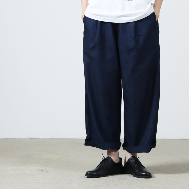 WILD THINGS (ワイルドシングス) DENIM TUCK WIDE PANTS / デニム