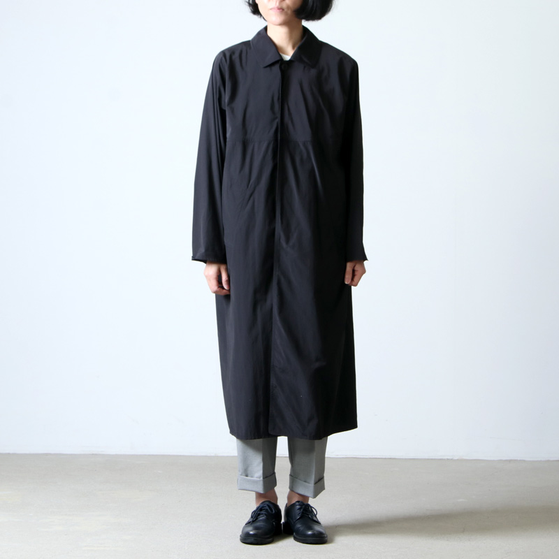 YAECA (ヤエカ) CONTEMPO RAIN COAT black / コンテンポレインコート